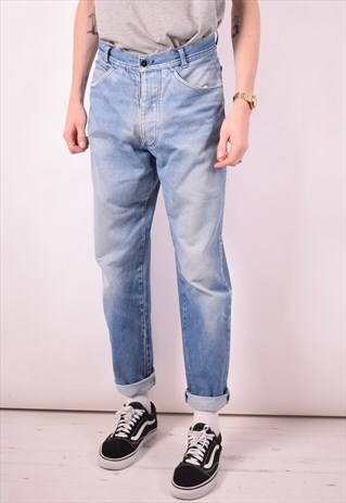 STONE ISLAND MENS VINTAGE JEANS W34 L31 BLUE 90S
