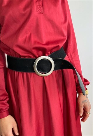 BLACK SUEDE BELT