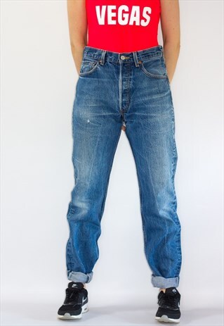90'S 501 DISTRESSED BOYFRIEND LEVI JEANS