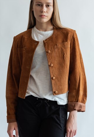 VINTAGE 70S BOHO FESTIVAL JACKET IN SUEDE