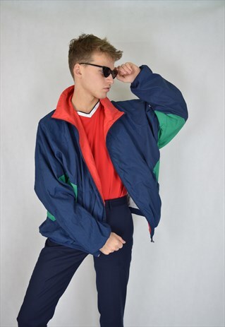 VINTAGE MULTICOLOUR WINDREAKER JACKET