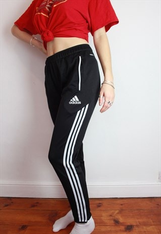 high waisted black tracksuit bottoms