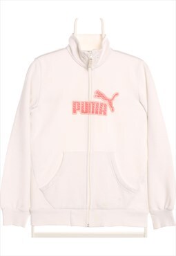 Vintage 90's Puma Sweatshirt Embroidered Zip Up Cotton Spell