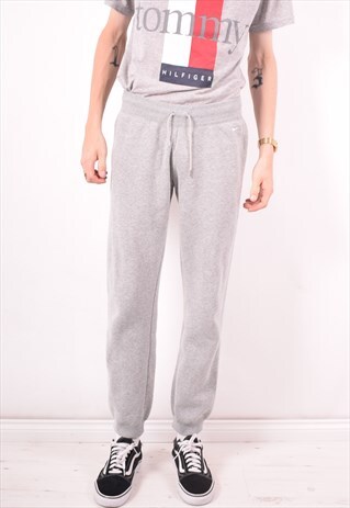 NIKE MENS VINTAGE TRACKSUIT TROUSERS MEDIUM GREY 90S