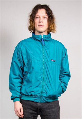 90'S VINTAGE TURQUOISE FLEECE LINED PATAGONIA JACKET COAT