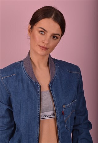 DENIM BOMBER JACKET GDF1674