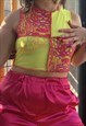Y2K Raver Reworked Square Patchwork Festival Tank Top