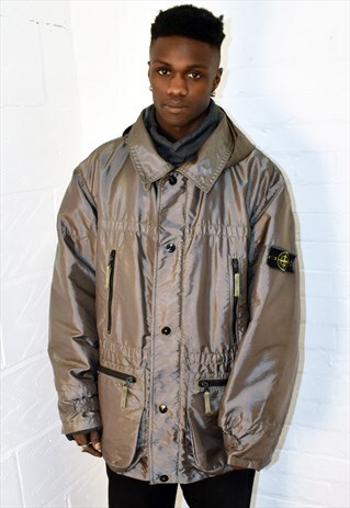 RARE VINTAGE STONE ISLAND SHIMMER JACKET WITH LINING