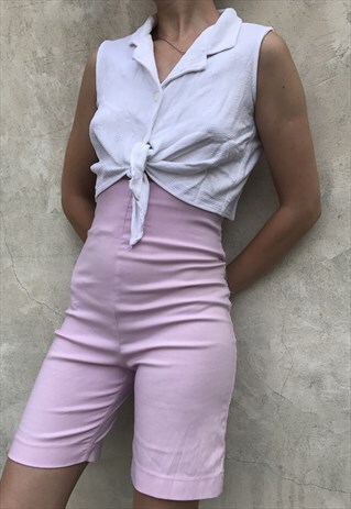 AMAZING 80S HIGHWAISTED PINK TROUSERS