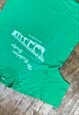 VINTAGE SCREEN STARS GREEN PRINT SINGLE STITCH T - SHIRT   
