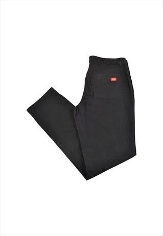Vintage Dickies Workwear Pants Slim Fit Black Ladies W34 L30