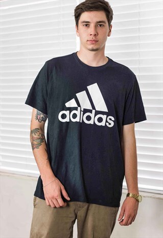 VINTAGE ADIDAS T-SHIRT LOGO 90S XL 6.9