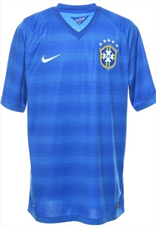 Vintage Brazil 2014 World Cup Away Football Shirt - L