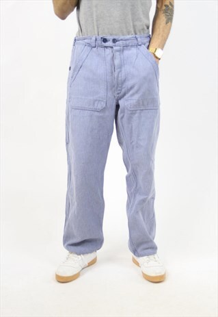 VINTAGE BLUE BAGGY 90'S TROUSERS