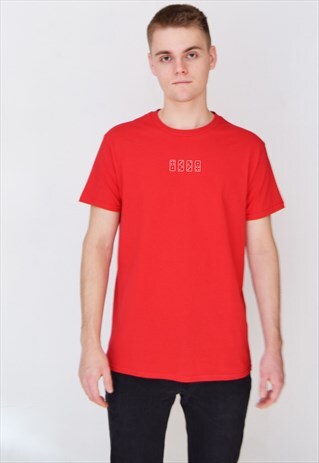 RED DOMINO (WHITE) T-SHIRT