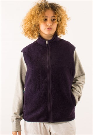 VINTAGE 90S PURPLE PATAGONIA FLEECE GILET