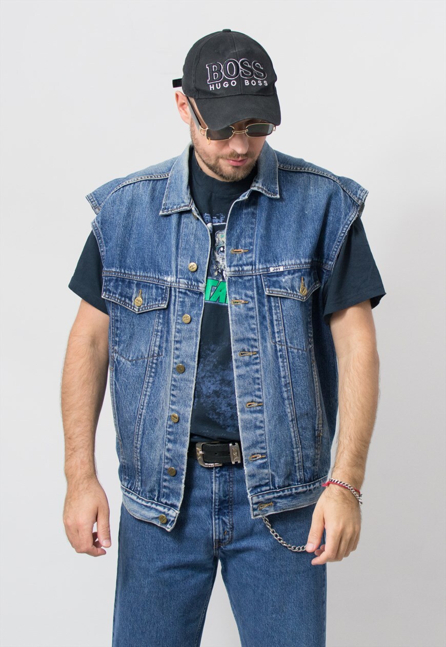 80s jean outlet vest outfit