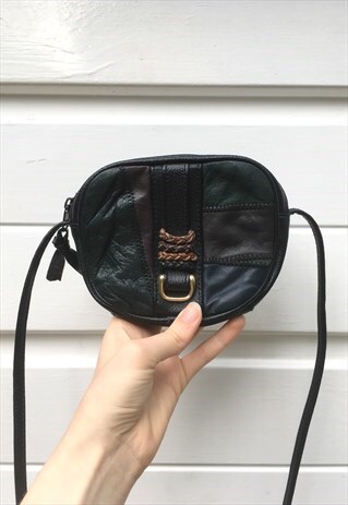 WOMENS VINTAGE FESTIVAL BOHO REAL LEATHER SMALL HANDBAG
