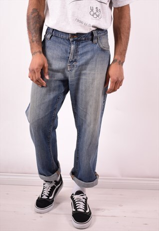 CALVIN KLEIN MENS VINTAGE JEANS W40 L29 BLUE 90S