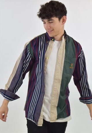 VINTAGE 90S STRIPED CHAPS RALPH LAUREN SHIRT