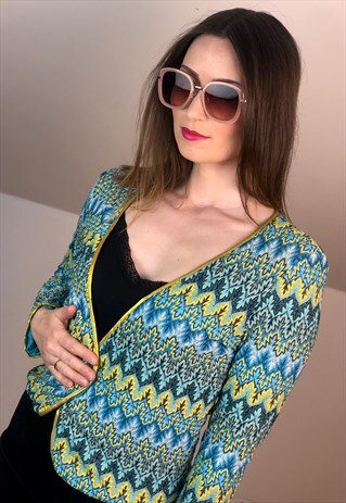 PALERMO ITALY 90S BLACK 90S BLAZER SHIRT EUROPE BLOUSE