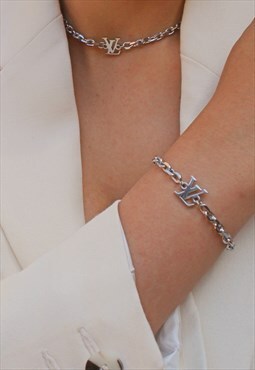 Authentic Louis Vuitton Pendant- Reworked Necklace Bracelet 