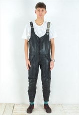 RICHA Leather insulated Bibs L Men's Overalls Dungarees Moto