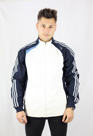 MENS VINTAGE ADIDAS JACKET COAT SMALL ATHLETIC FESTIVAL 90S