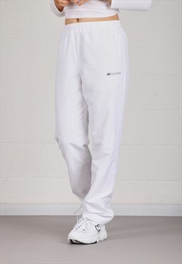 Vintage Ellesse Joggers in White Lounge Sweatpants Small