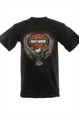 Vintage Harley Davidson Printed T-shirt - M