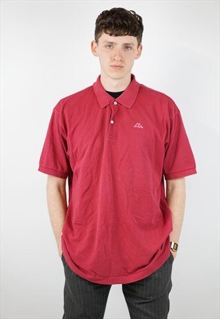 VINTAGE ROBE DI KAPPA RED POLO SHIRT
