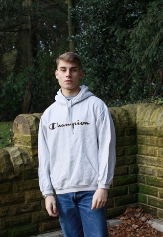 VINTAGE GREY CHAMPION HOODIE