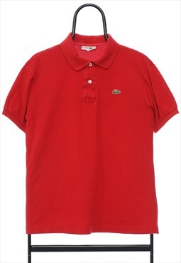 Vintage Chemise Lacoste Red Polo Shirt Womens
