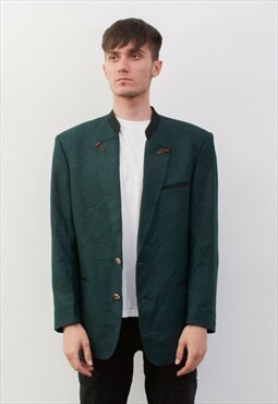LODENFREY Trachten Vintage Men's UK 40 Blazer Wool Linen