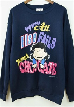 Peanuts 1971 Snoopy XL Sweatshirt Cartoon Jumper Sweater