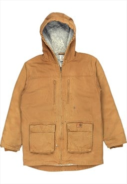 Vintage 90's Carhartt Workwear Jacket Hooded Zip Up