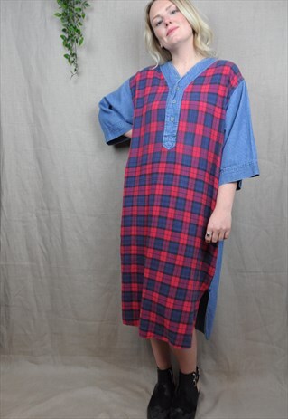 DENIM SHIRT DRESS