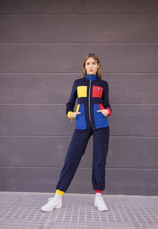 HANDMADE BOILERSUIT IN NAVY WITH FINE CORDUROY FABRIC