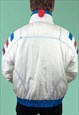 VINTAGE SKI JACKET 90S SKI JACKET PATTERNED FUNKY COLOURFUL
