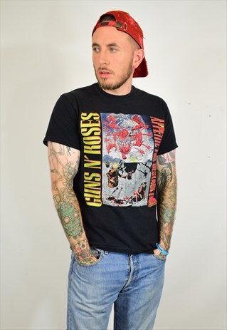 VINTAGE GUNS N ROSES BLACK T SHIRT