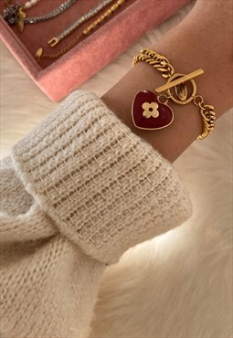 Authentic Louis Vuitton Pastilles Pendant Reworked Bracelet