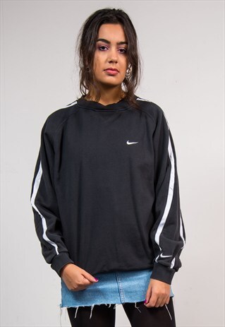 90'S VINTAGE BLACK NIKE SPORTS SWEATSHIRT