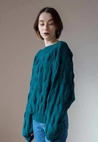 VINTAGE SWEETY PINE GREEN GRANDMA'S WOOLLY