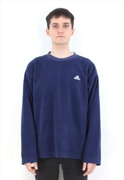 Vintage Mens M Fleece Sweatshirt Pullover Jumper Sports Top