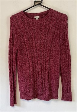 Pink Red L.L.Bean Knitwear Sweater Women's Small