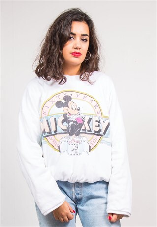 VINTAGE 90'S REVERSIBLE PADDED MICKEY MOUSE DISNEY SWEATER