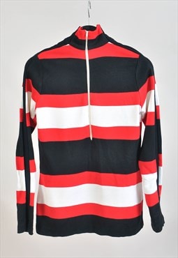 Vintage 90s 1/4 zip striped jumper