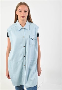 Vintage sleevless shirt in blue