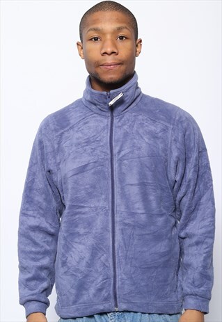 VINTAGE COLUMBIA FULL ZIP FLEECE PURPLE