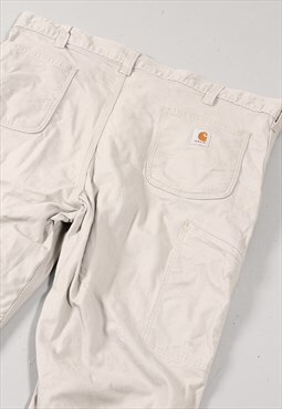 Vintage Carhartt Cargo Pants in Sand Carpenter Trousers W42